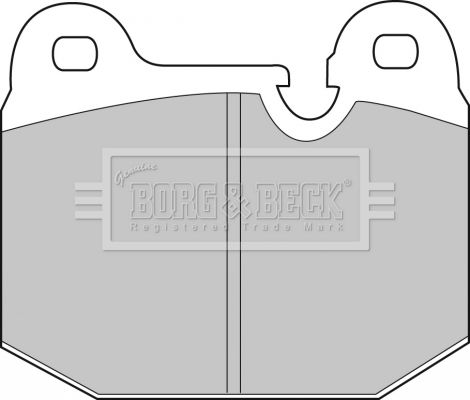 BORG & BECK Комплект тормозных колодок, дисковый тормоз BBP1043